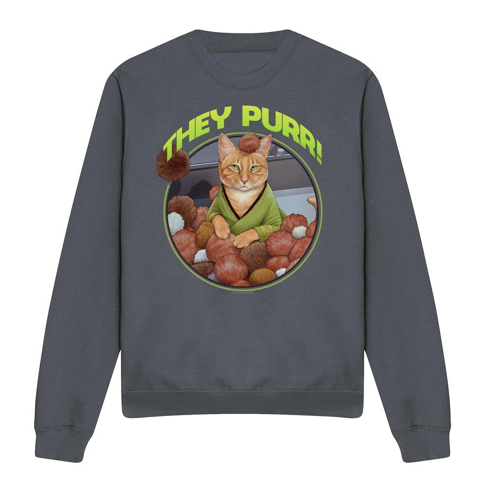 Charcoal - Star Trek - Star Trek The Purr Crew Sweatshirt Charcoal - 4
