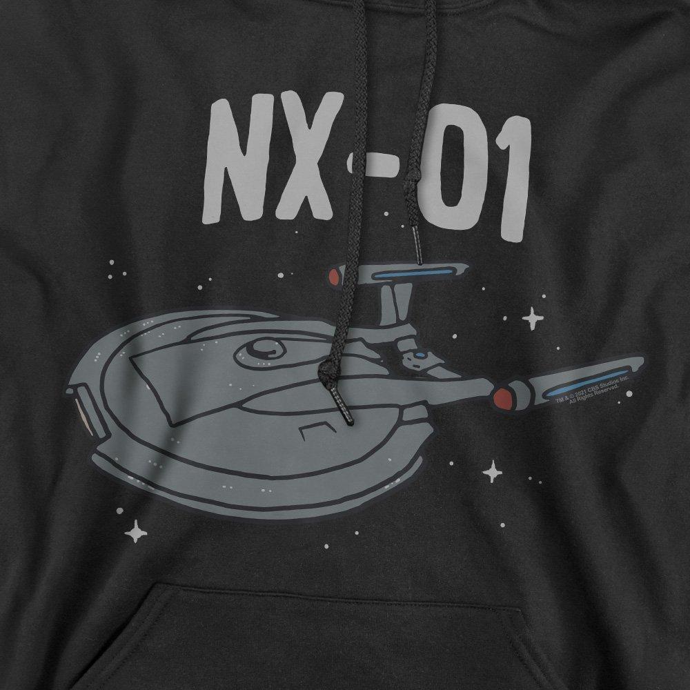 Black - Star Trek - Star Trek The Og Nx Class Unisex Hoodie Black - 2