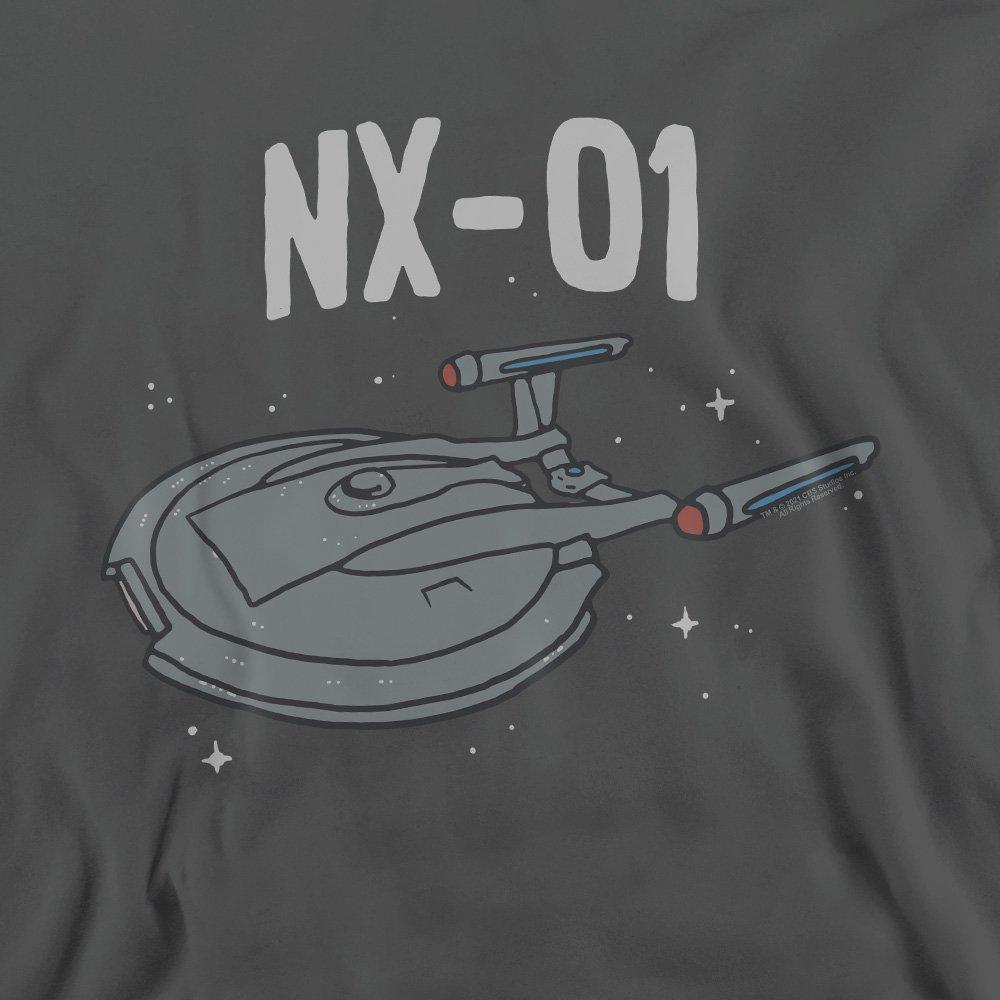 Charcoal - Star Trek - Star Trek The Og Nx Class Crew Sweatshirt Charcoa - 2