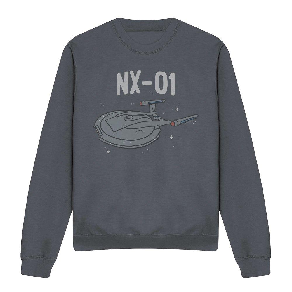 Charcoal - Star Trek - Star Trek The Og Nx Class Crew Sweatshirt Charcoa - 4