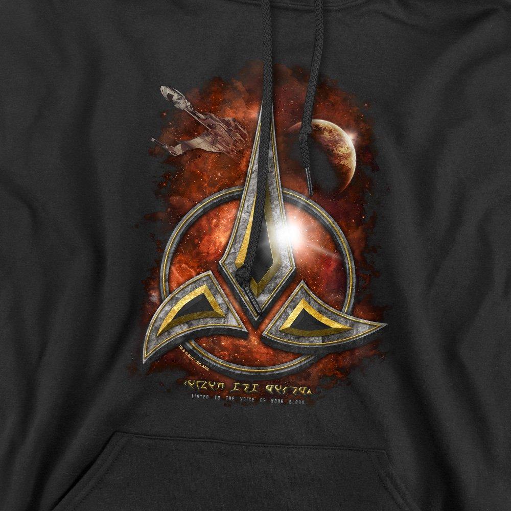 Black - Star Trek - Star Trek Klingon Crest Hoddie Black - 2