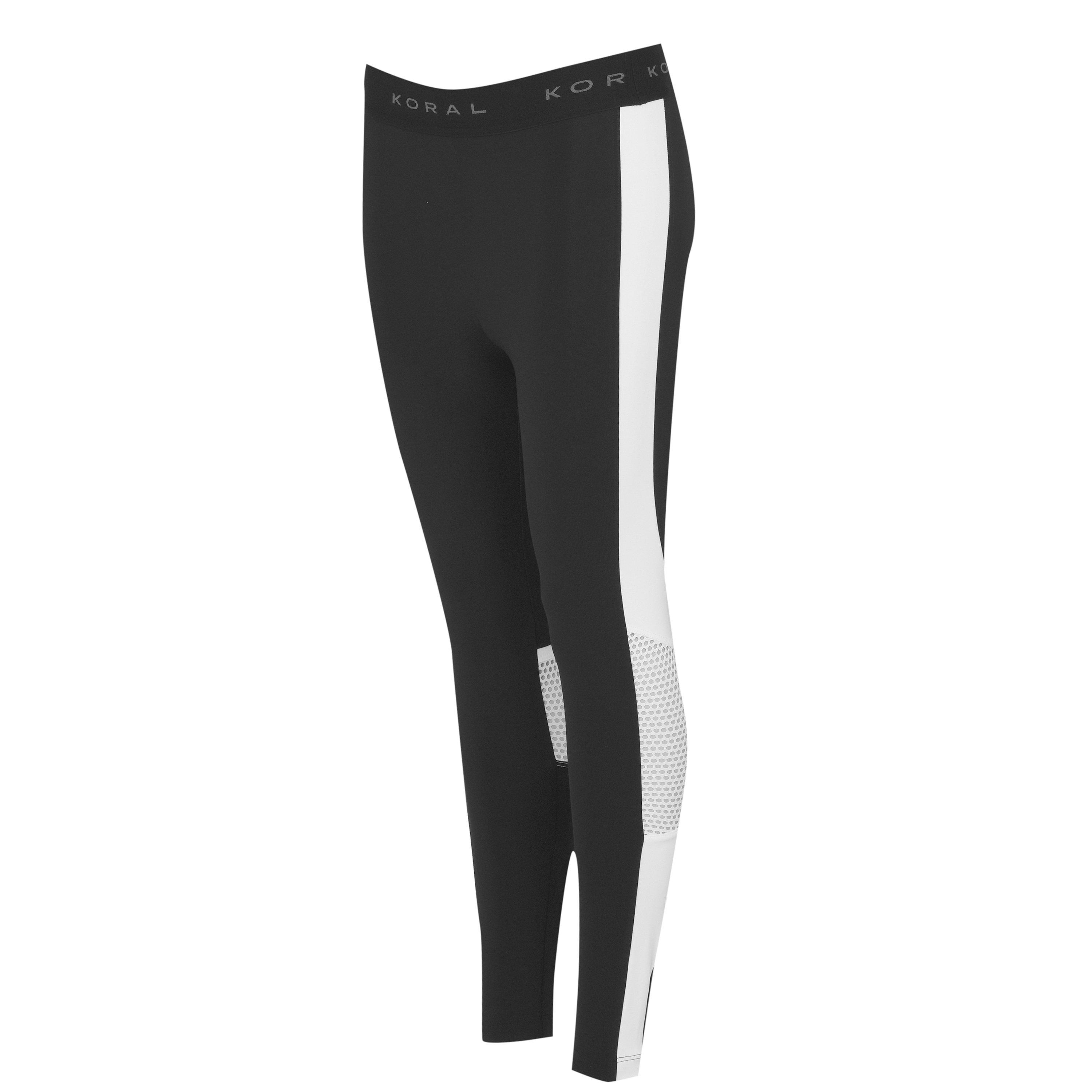 Black White - Koral - Koral Emblem Hr Leggings Womens - 8