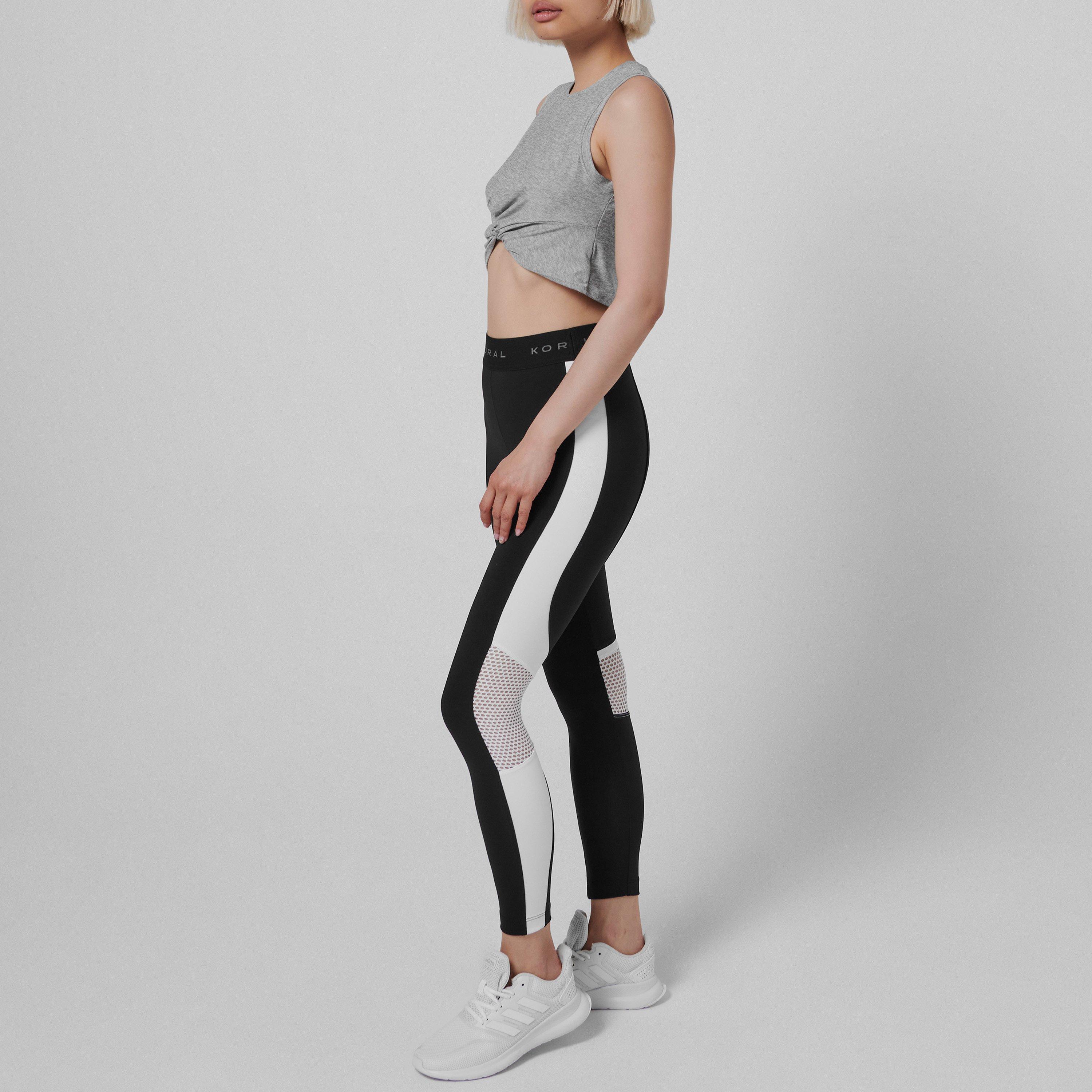 Black White - Koral - Koral Emblem Hr Leggings Womens - 3