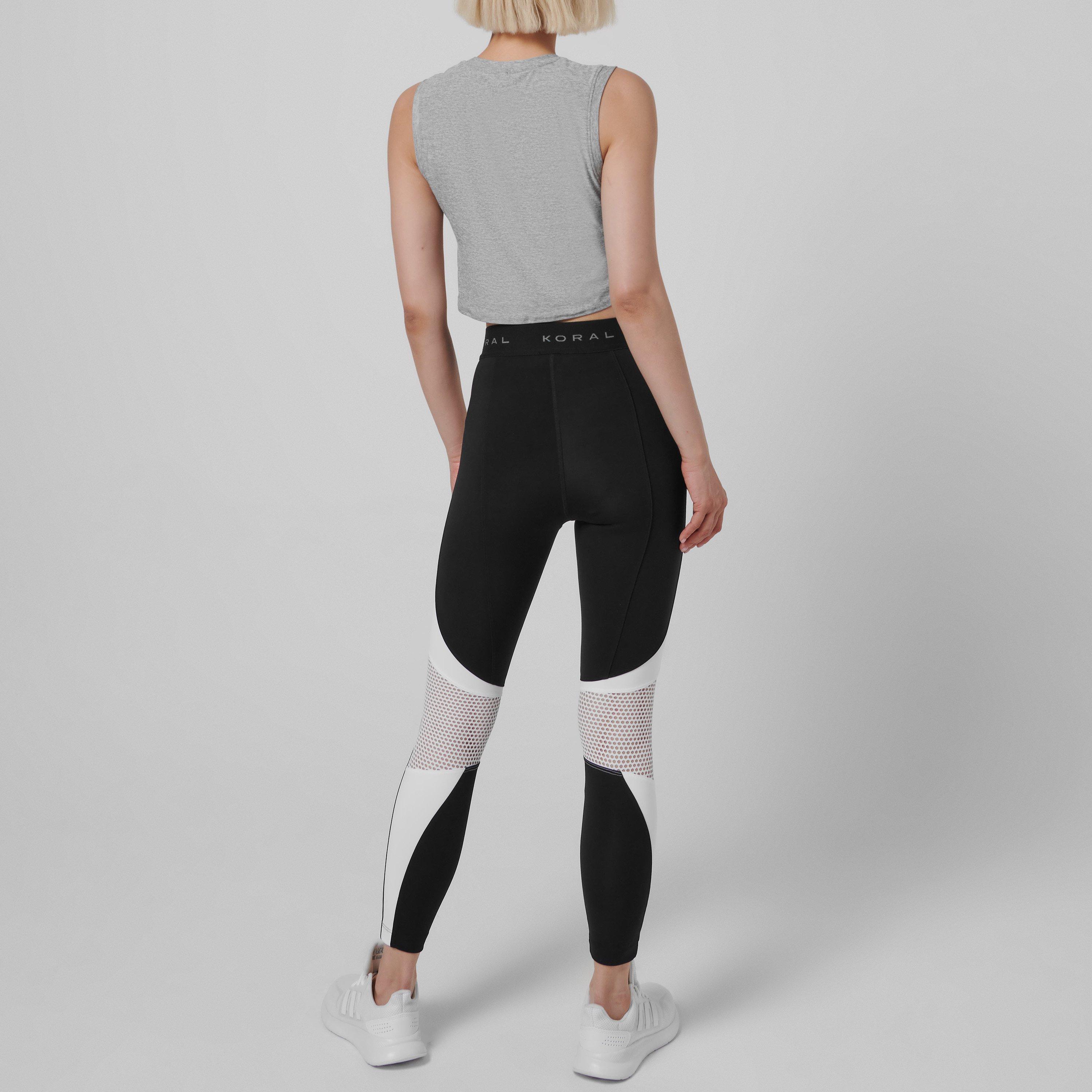 Black White - Koral - Koral Emblem Hr Leggings Womens - 4