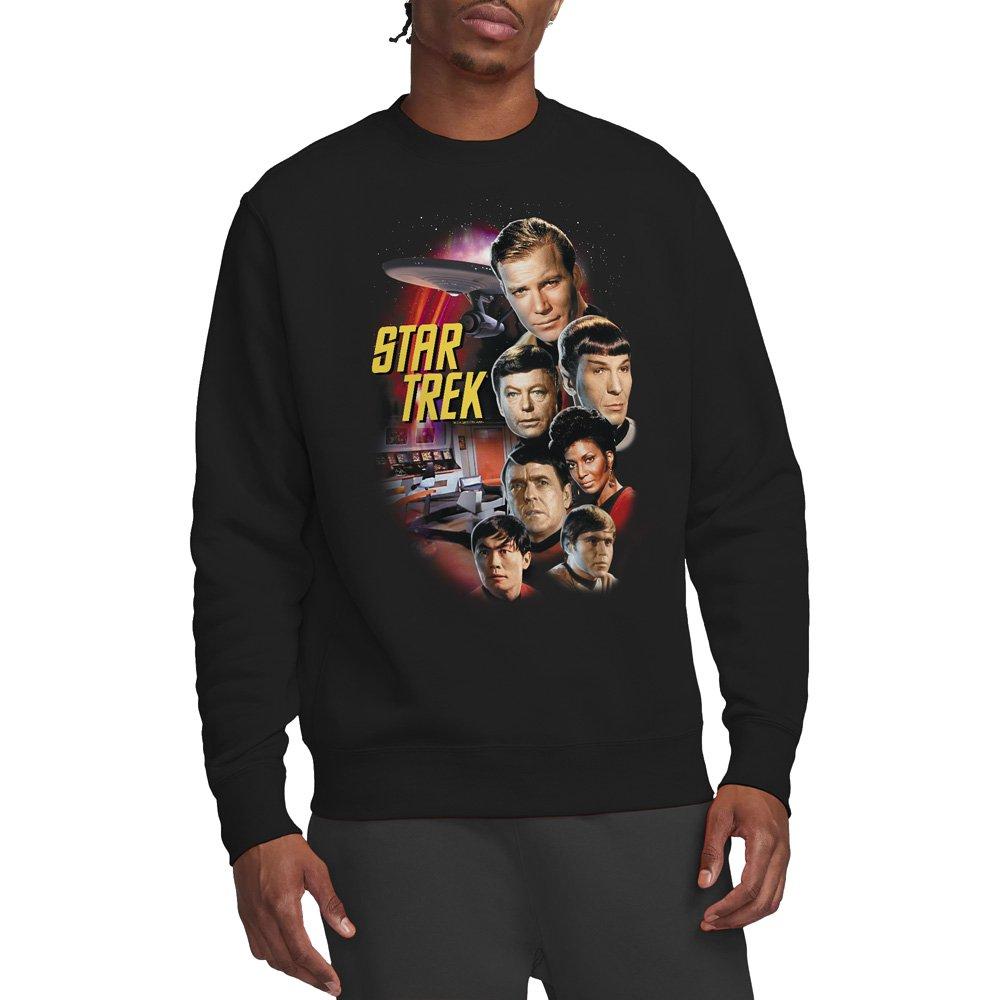 Black - Star Trek - St Original The Classic Crew Crew Sweatshirt Blac - 1