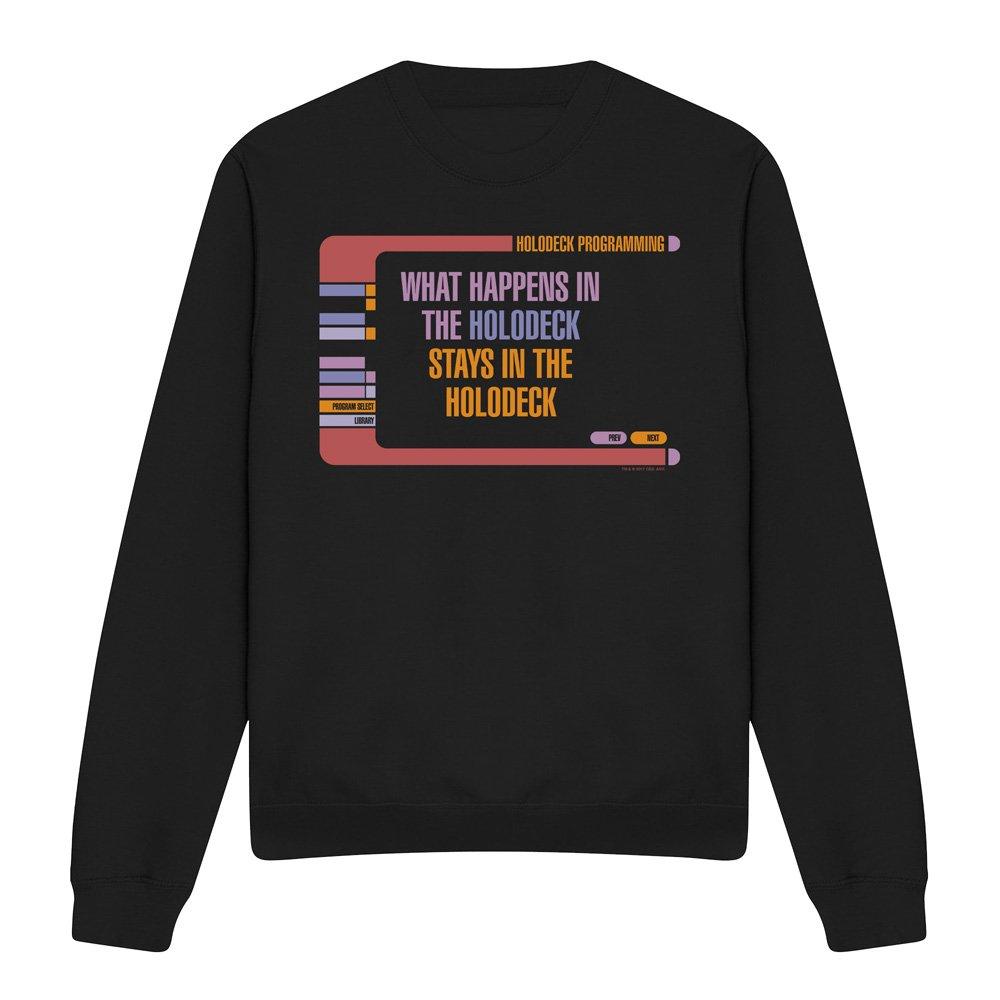 Black - Star Trek - Star Trek Holodeck Secrets Crew Sweatshirt Black - 4