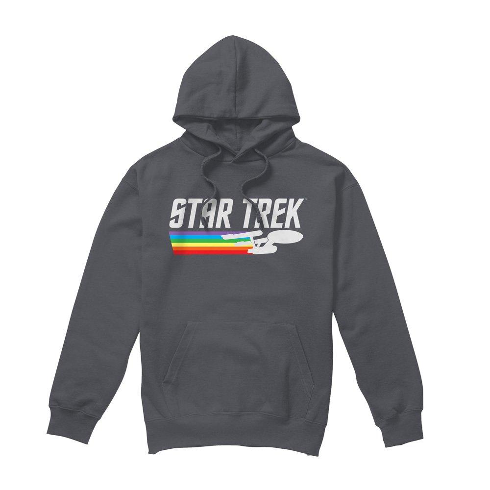 Charcoal - Star Trek - Star Trek Rainbow Trail Hoodie Charcoal - 4