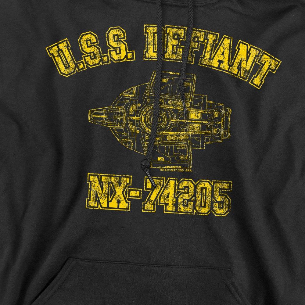Black - Star Trek - Star Trek Defiant Athletic Hoodie Black - 2