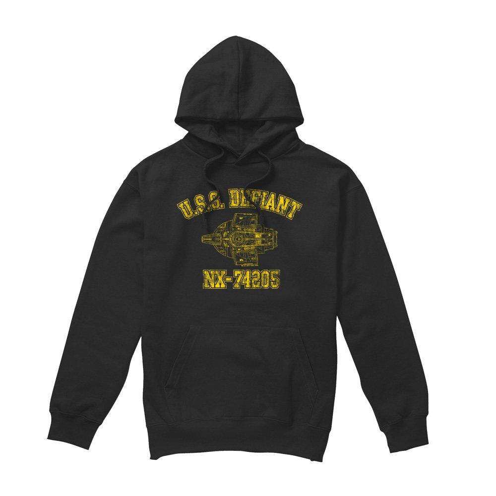 Black - Star Trek - Star Trek Defiant Athletic Hoodie Black - 4
