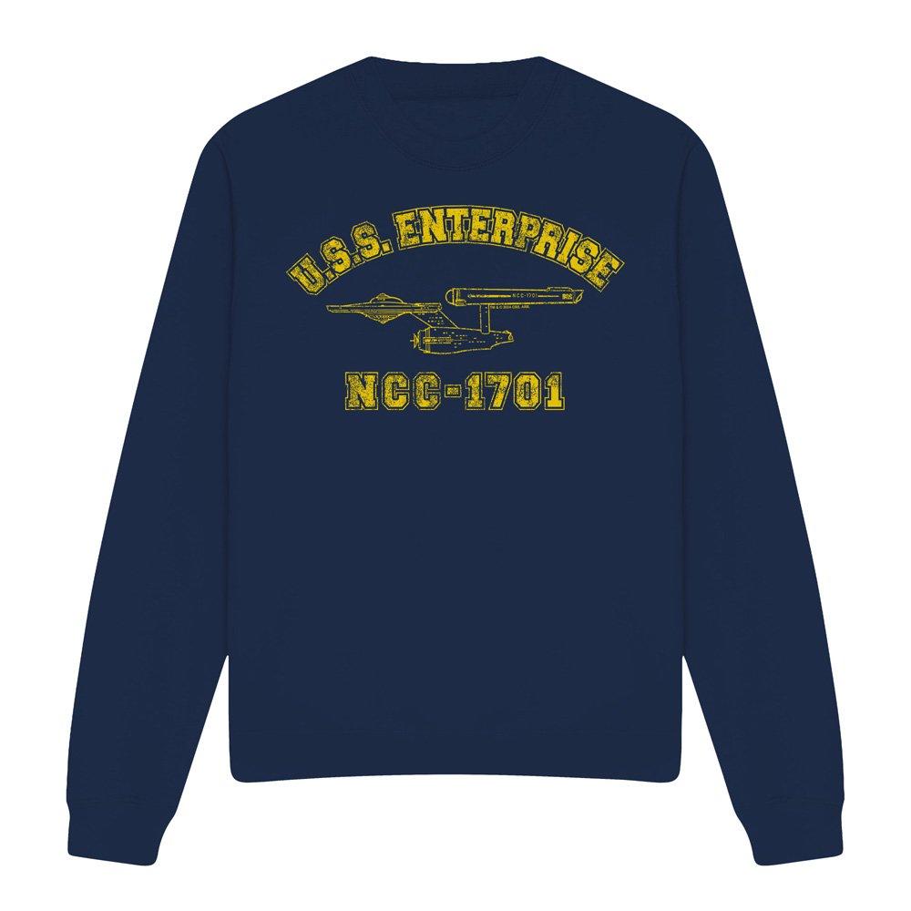 Navy - Star Trek - Star Trek Enterprise Athletic Crew Sweatshirt Nav - 4