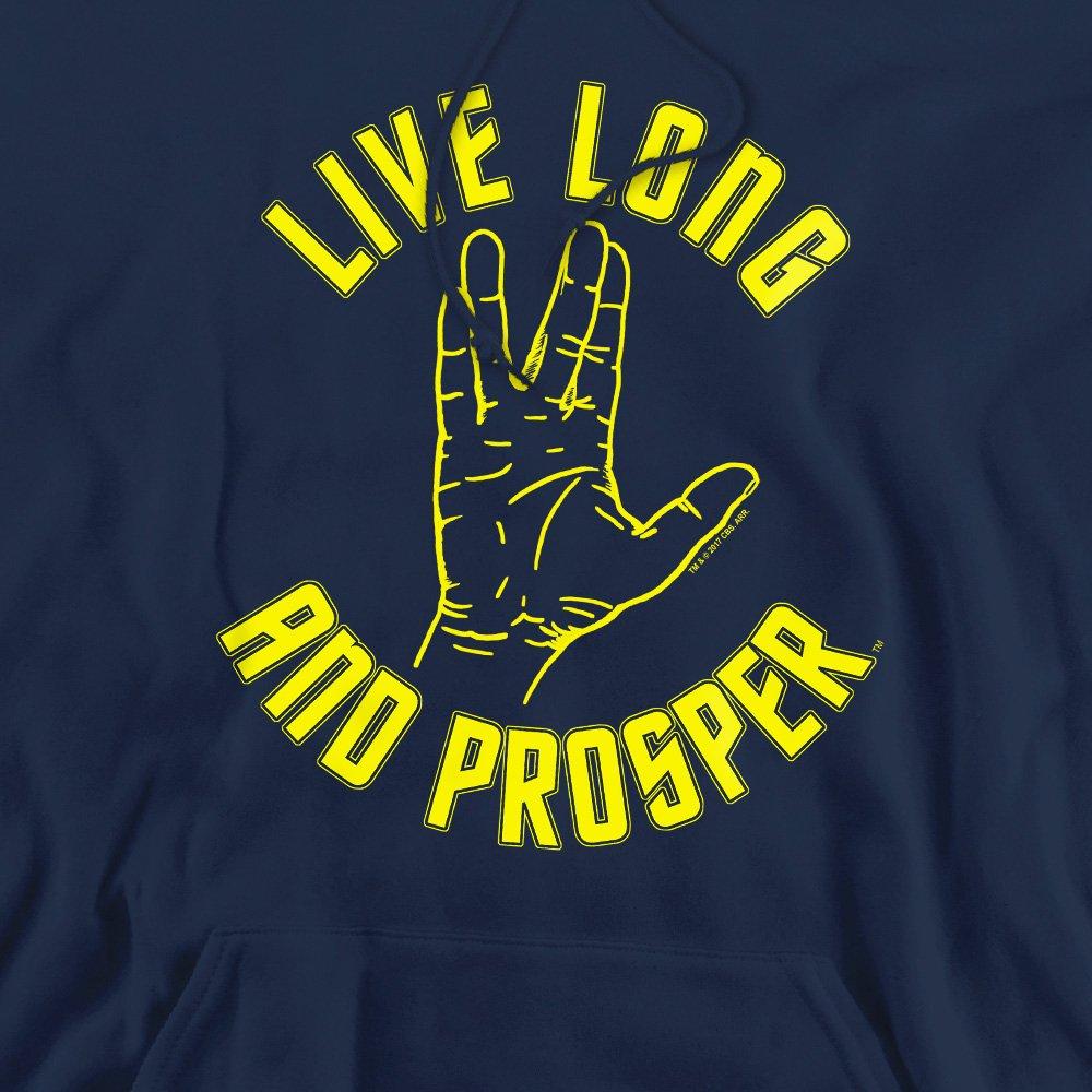 Navy - Star Trek - Star Trek Live Long Hand Hoodie Navy - 2