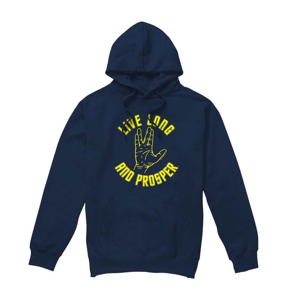Navy - Star Trek - Star Trek Live Long Hand Hoodie Navy - 4