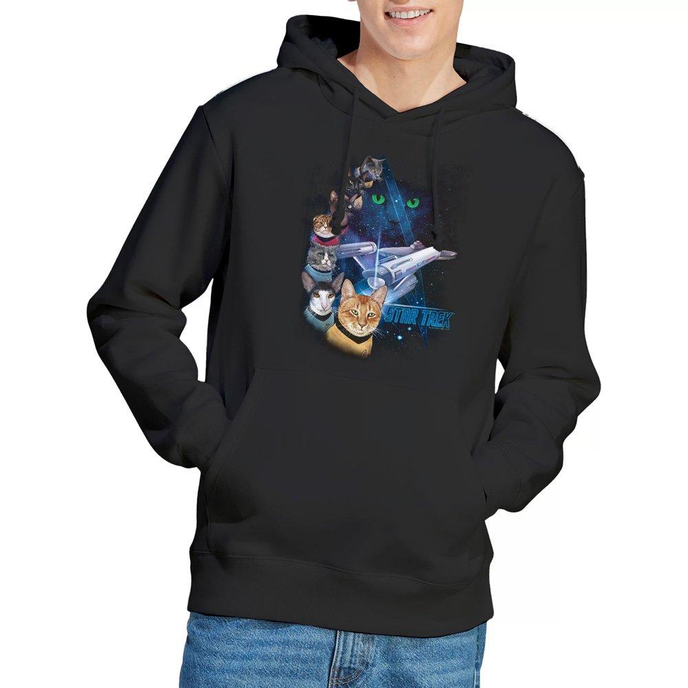 Black - Star Trek - Star Trek Feline Galaxy Hoodie Black - 1