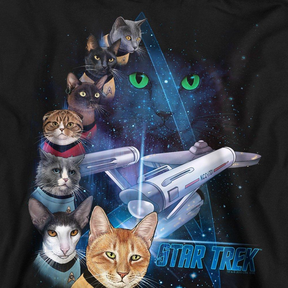 Black - Star Trek - Star Trek Feline Galaxy Crew Sweatshirt Black - 2