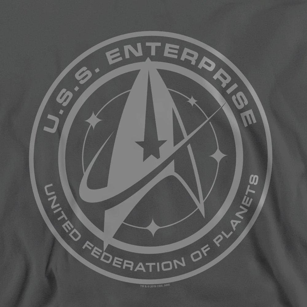 Charcoal - Star Trek - Star Trek Discovery Enterprise Crest Sweatshirt C - 2