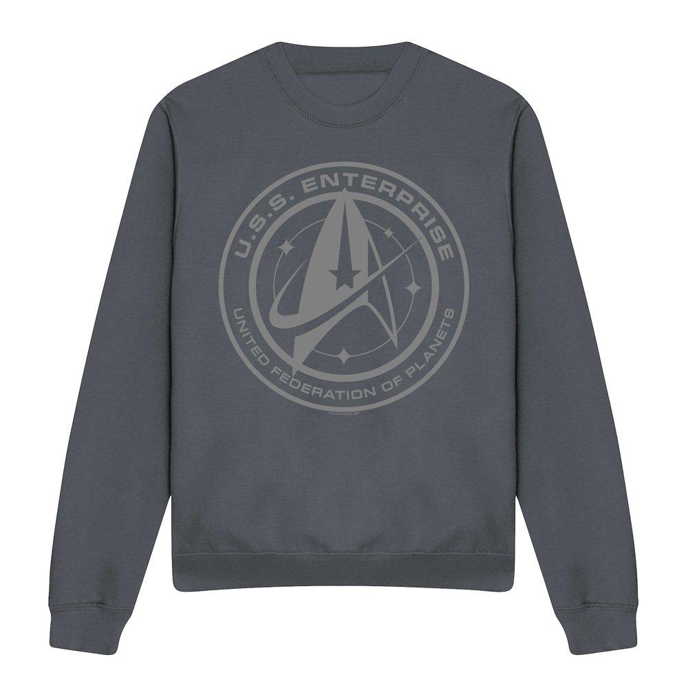 Charcoal - Star Trek - Star Trek Discovery Enterprise Crest Sweatshirt C - 4