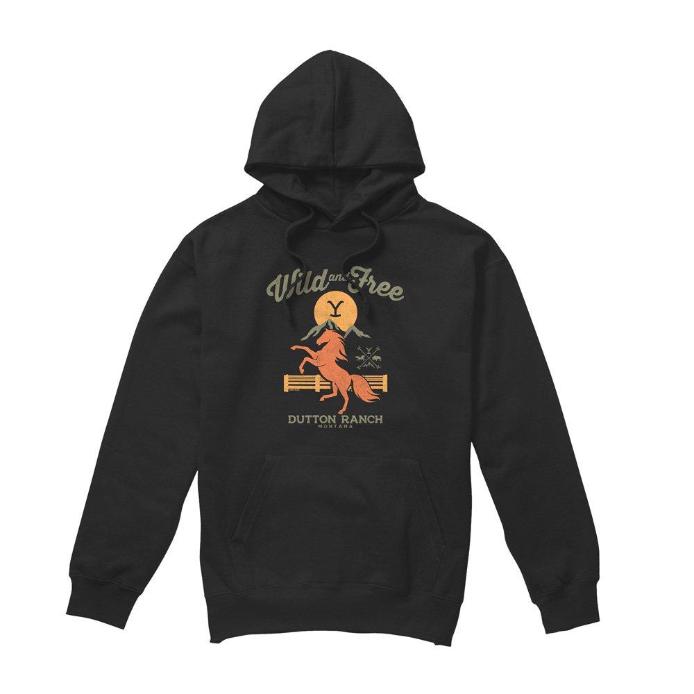 Black - Other - Yellowstone Wild And Free Unisex Hoodie Black - 4