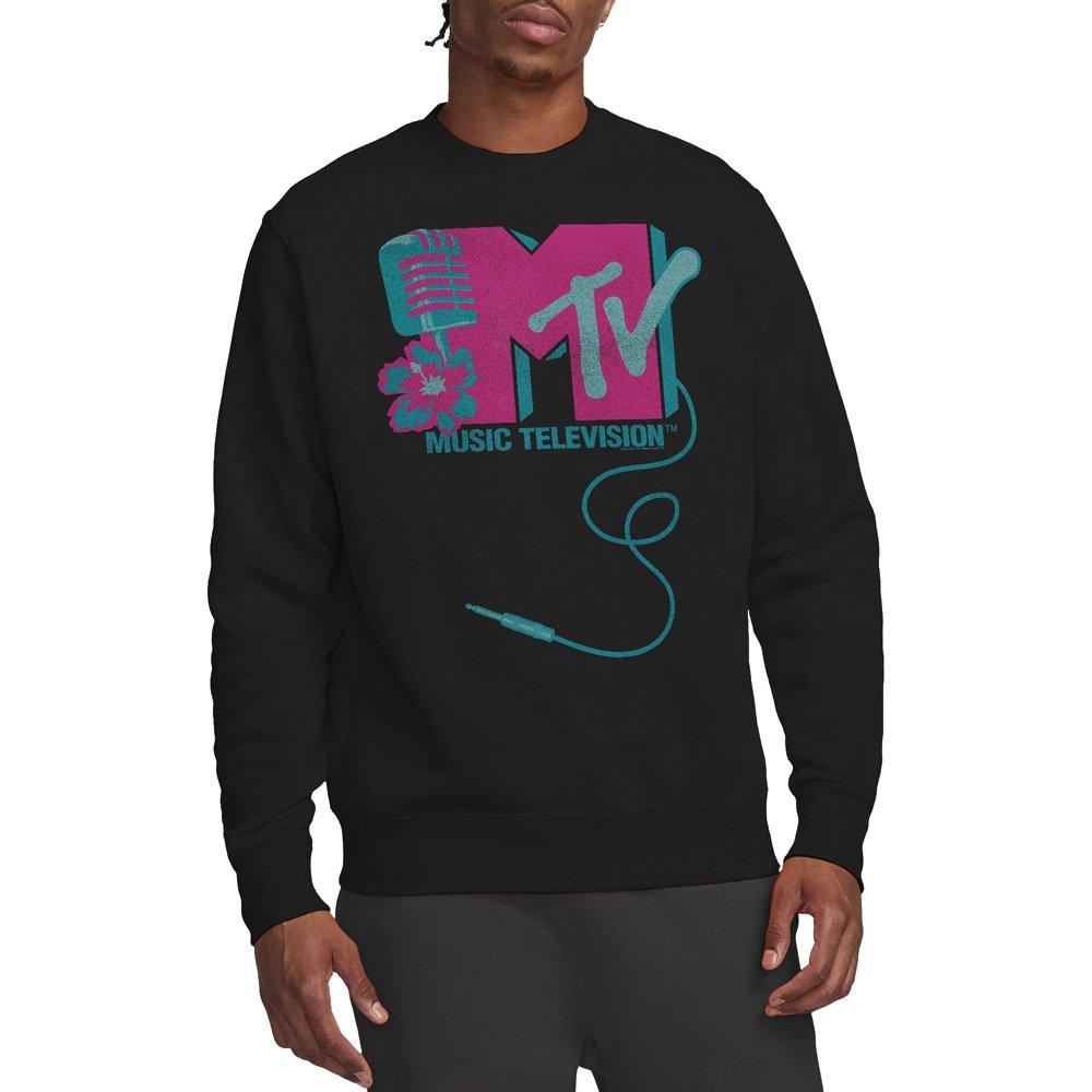 Other MTV Microphone Logo Crew Sweatshirt Black