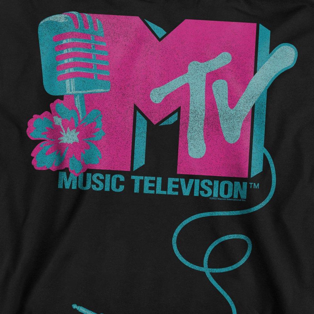 Black - Other - MTV Microphone Logo Crew Sweatshirt Black - 2