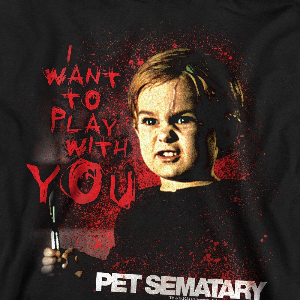 Black - Other - Pet Sematary I Want To Play Crew Sweatshirt Black - 2