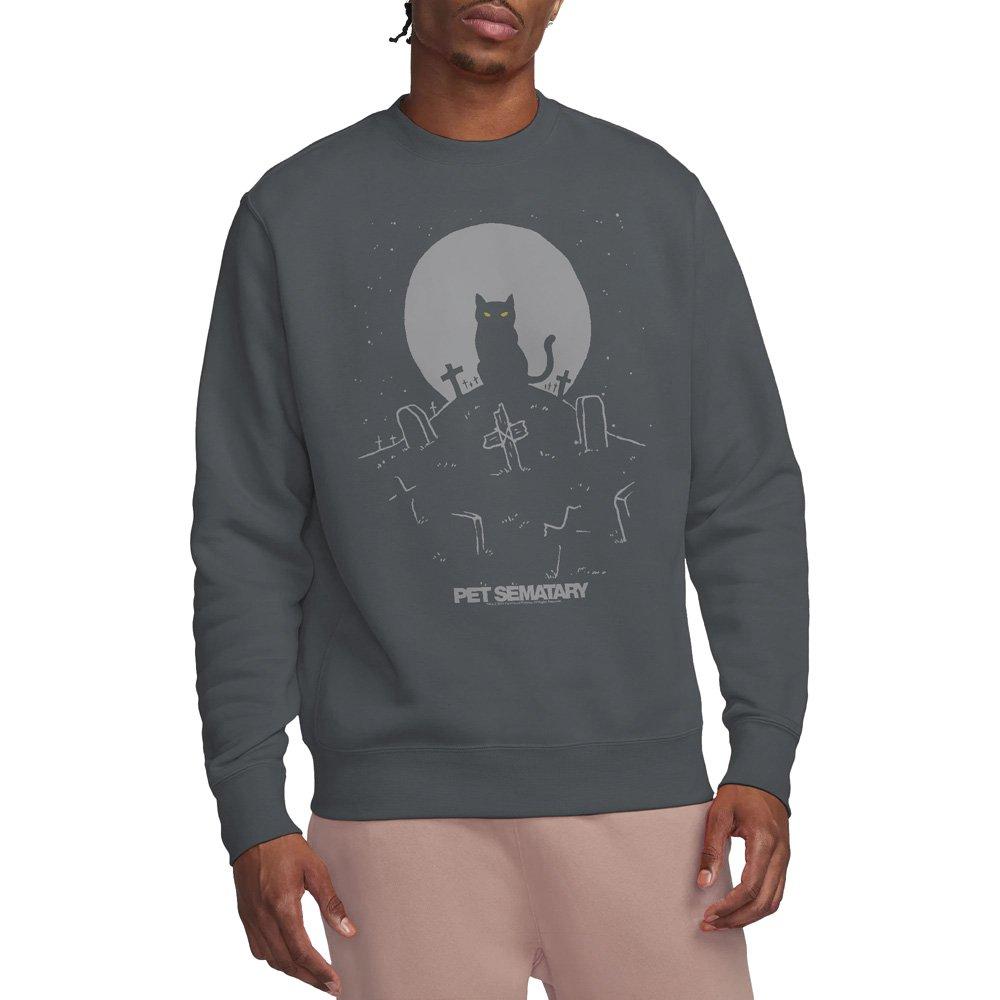 Charcoal - Other - Pet Semetary Cat With Tombstones Crew Sweatshirt - 1