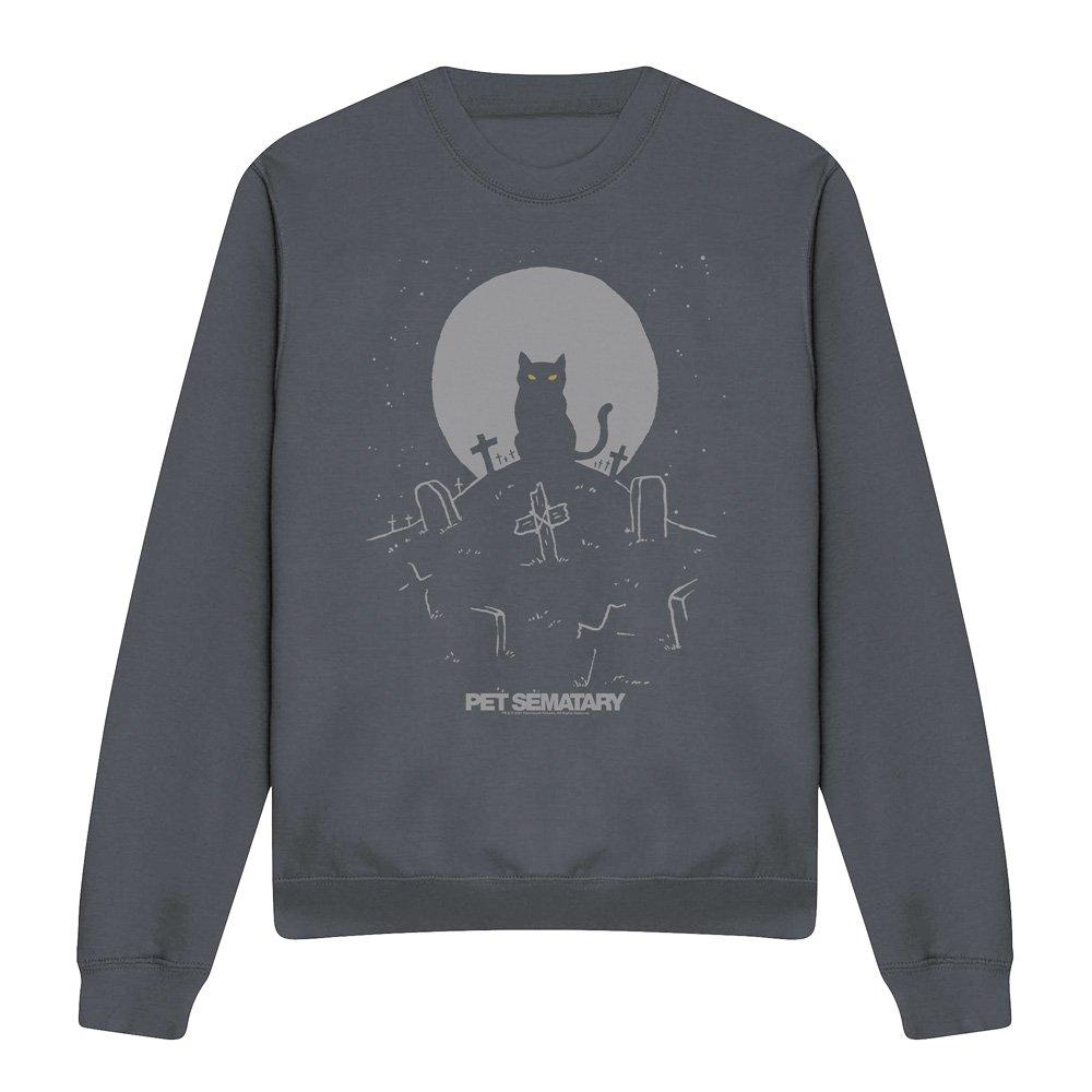 Charcoal - Other - Pet Semetary Cat With Tombstones Crew Sweatshirt - 4