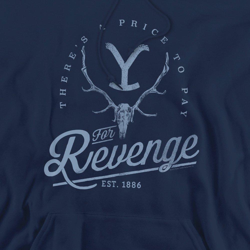 Navy - Other - Yellowstone Revenge Skull Unisex Hoodie Navy - 2