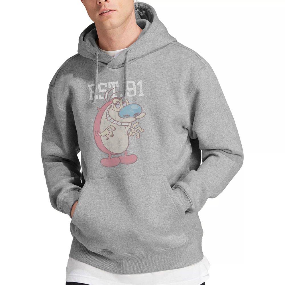 Light Grey - Other - Ren And Stimpy Stimpy Est Hoddie Athletic Heather - 1