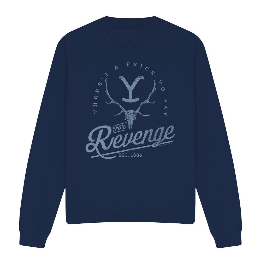Navy - Other - Yellowstone Revenge Skull-Crew Sweatshirt Navy - 4