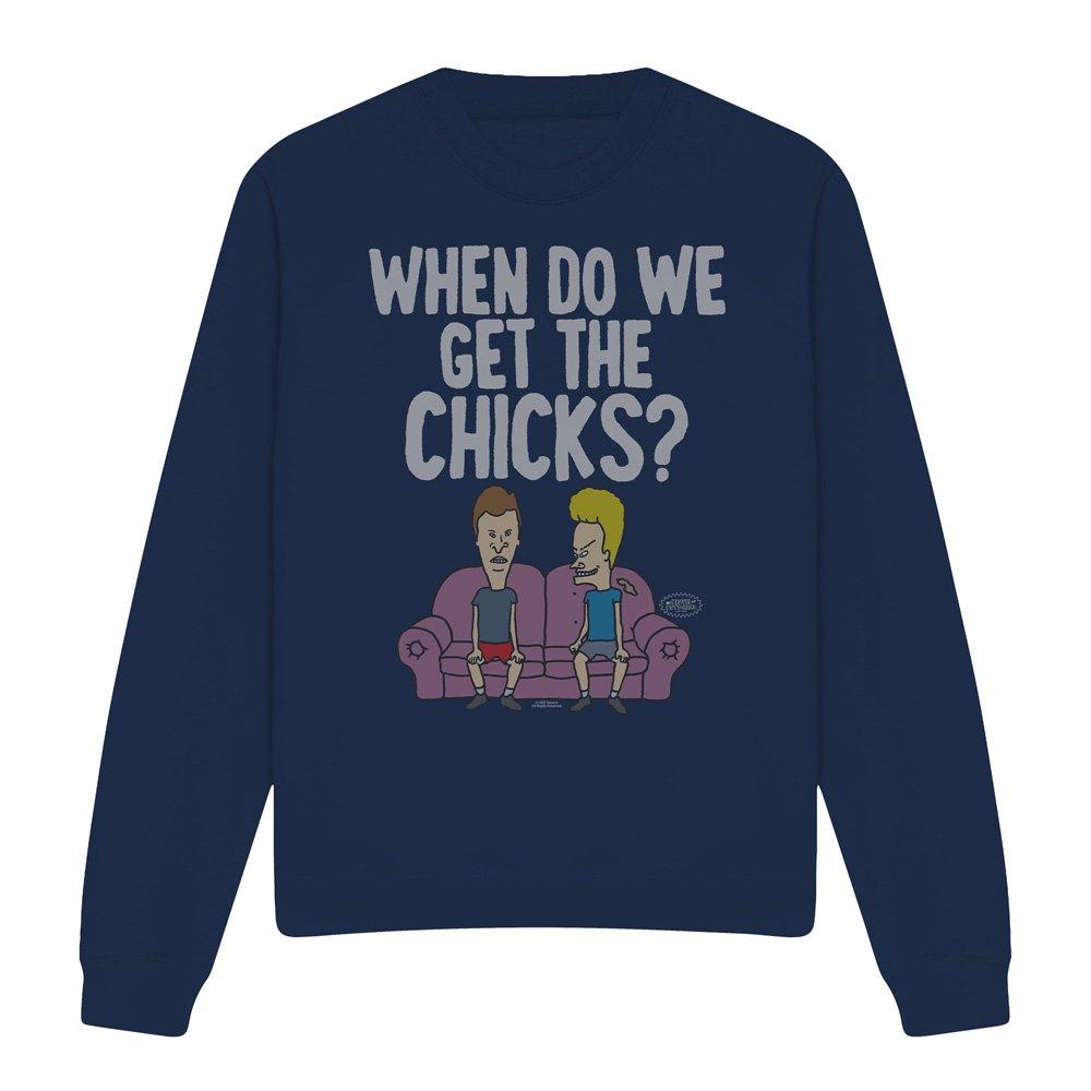 Navy - Other - MTV When Do We Get The Chicks? Unisex Crew Sweatsh - 4