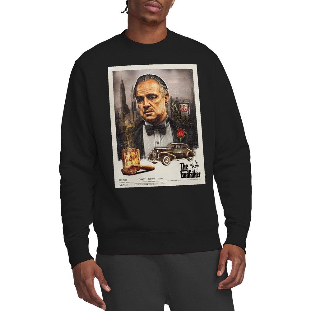 Black - Other - Godfather Vintage Poster Unisex Crew Sweatshirt B - 1