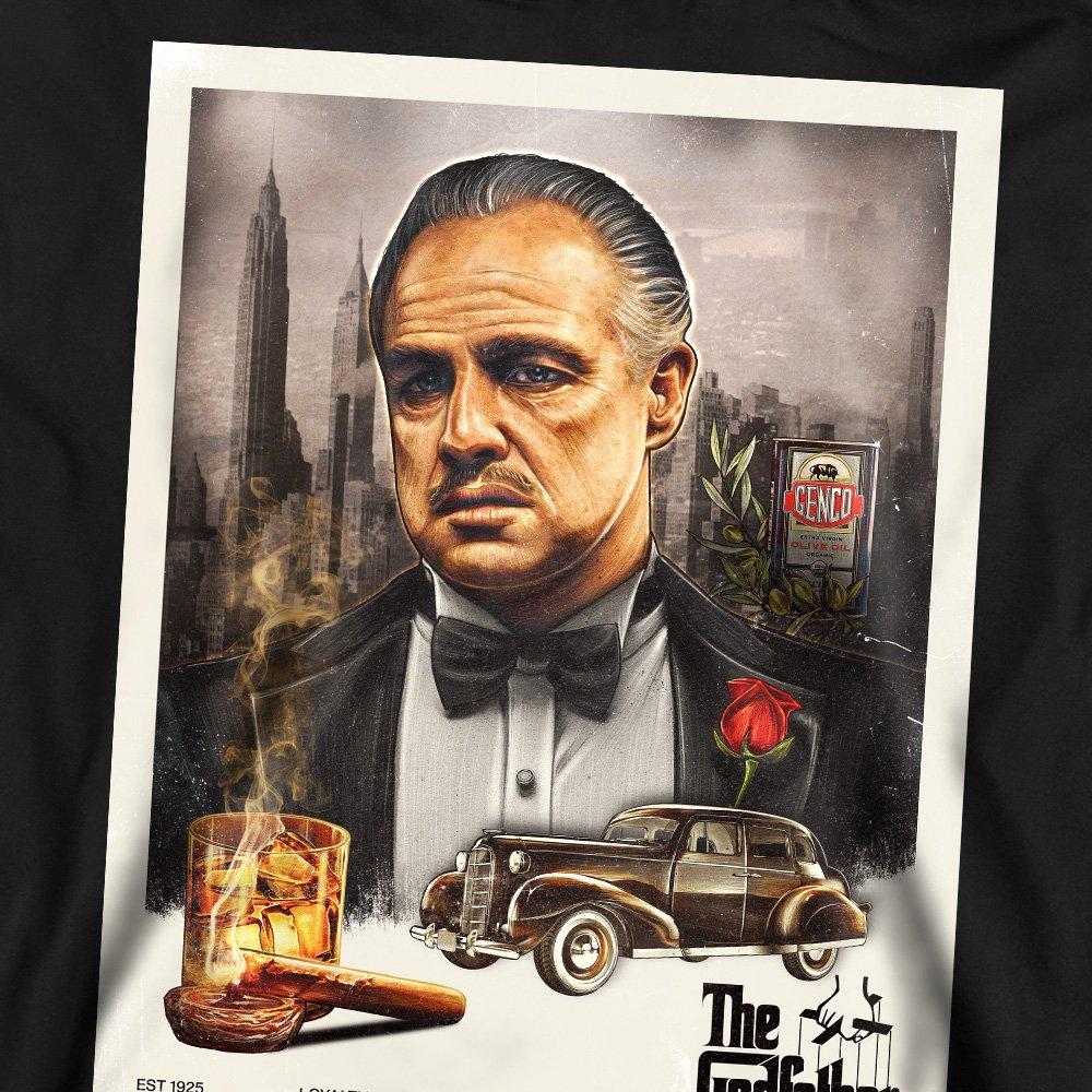 Black - Other - Godfather Vintage Poster Unisex Crew Sweatshirt B - 2