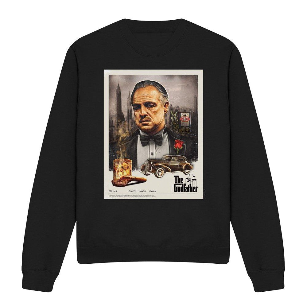 Black - Other - Godfather Vintage Poster Unisex Crew Sweatshirt B - 4