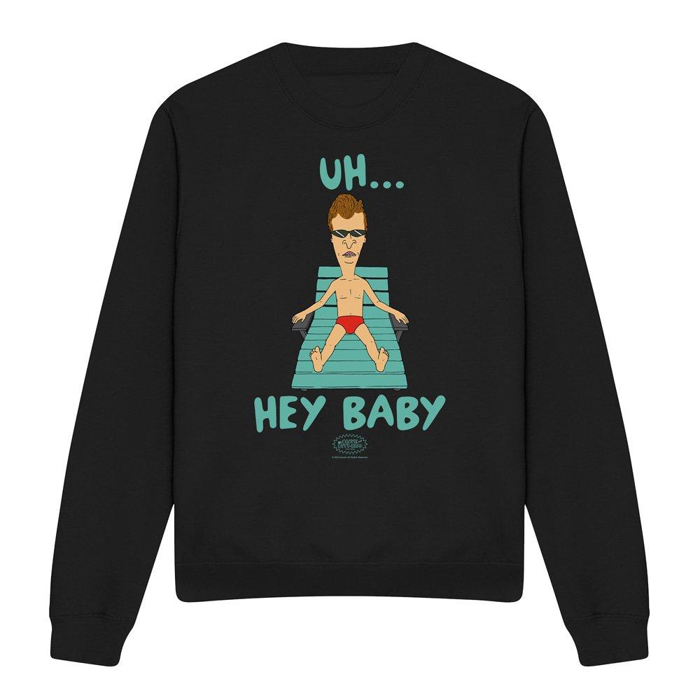 Black - Other - Beavis And Butthead Uh Hey Baby Crew Sweatshirt B - 4
