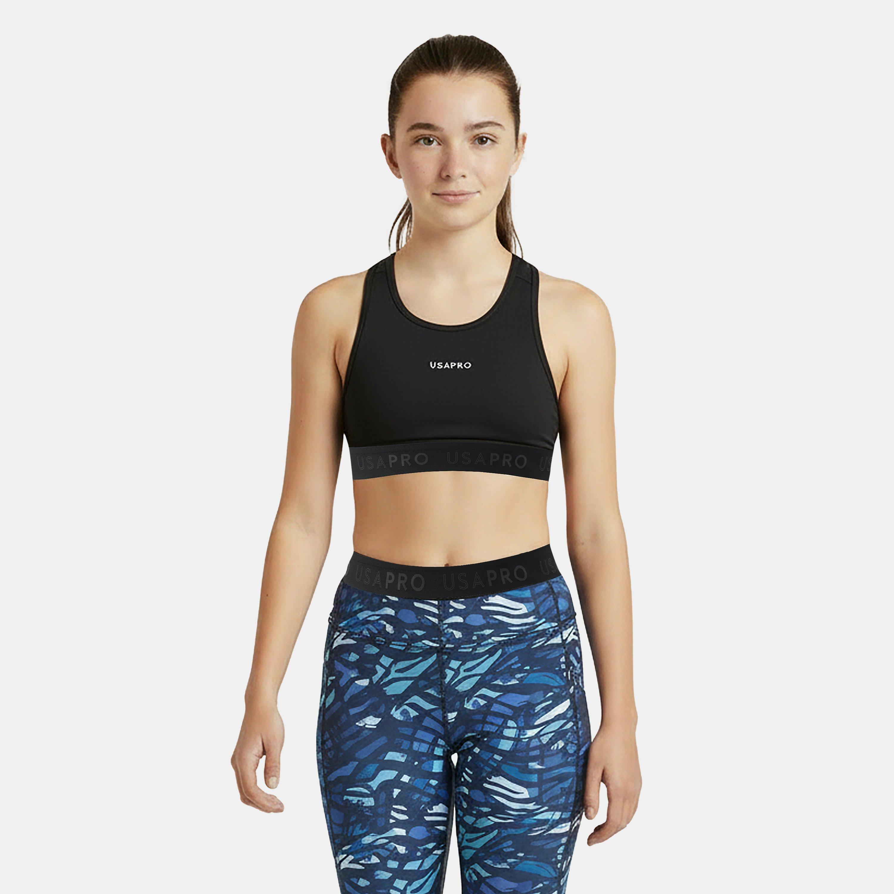 Zwart - USA Pro - Fitness Crop Top Junior Girls - 3