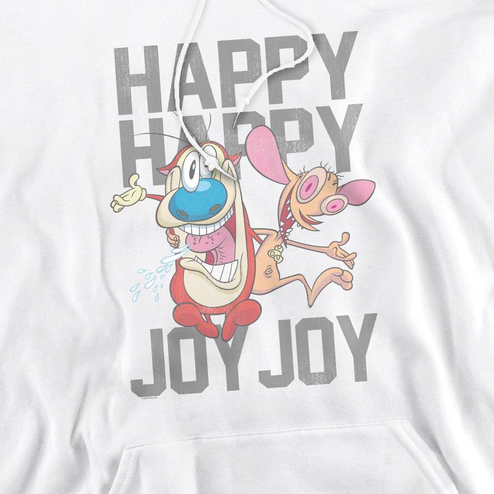 White - Other - Ren And Stimpy Happy Happy Joy Joy Hoddie White - 2
