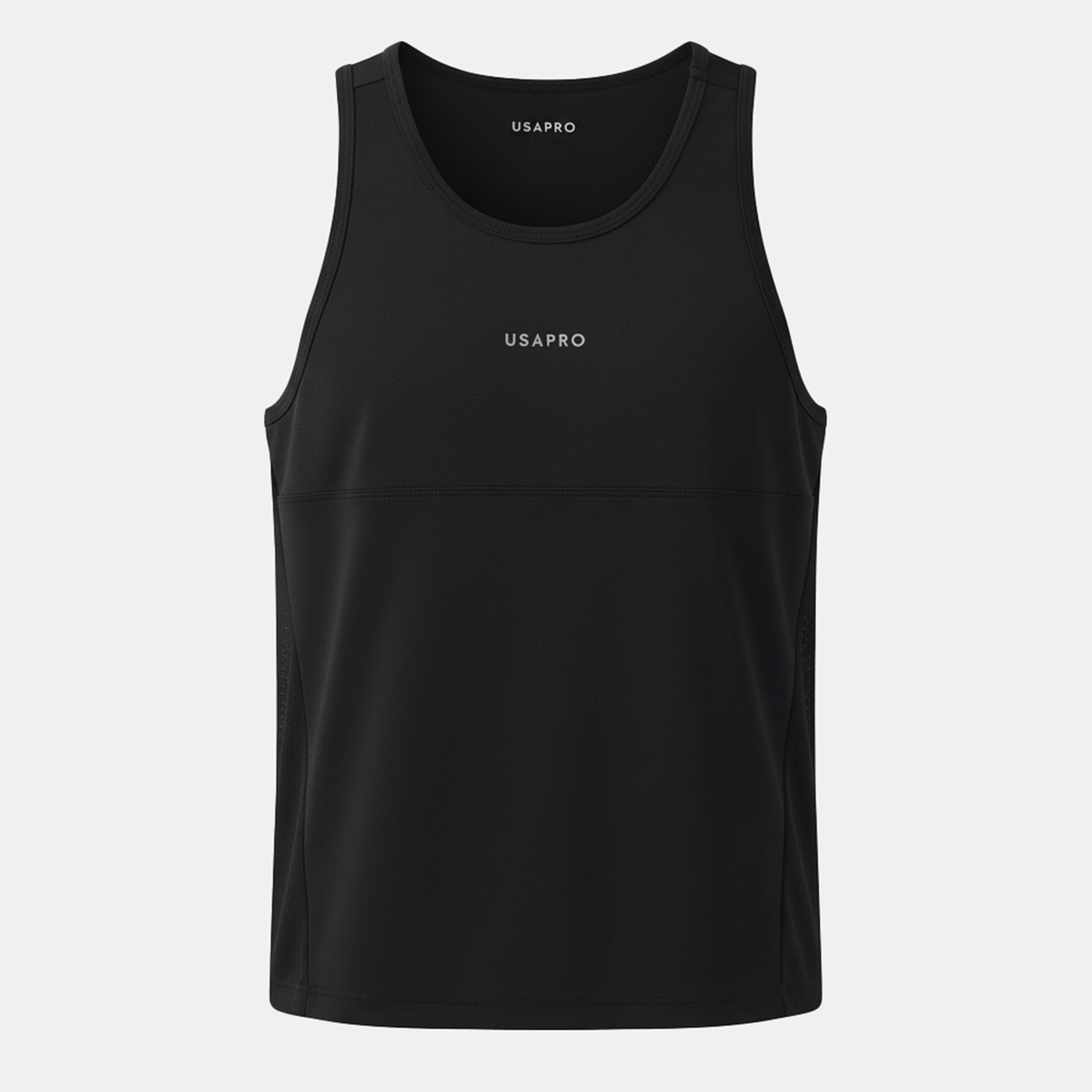 Usa Pro Girls Tight Tank Top Junior - Black - 11-12 Years
