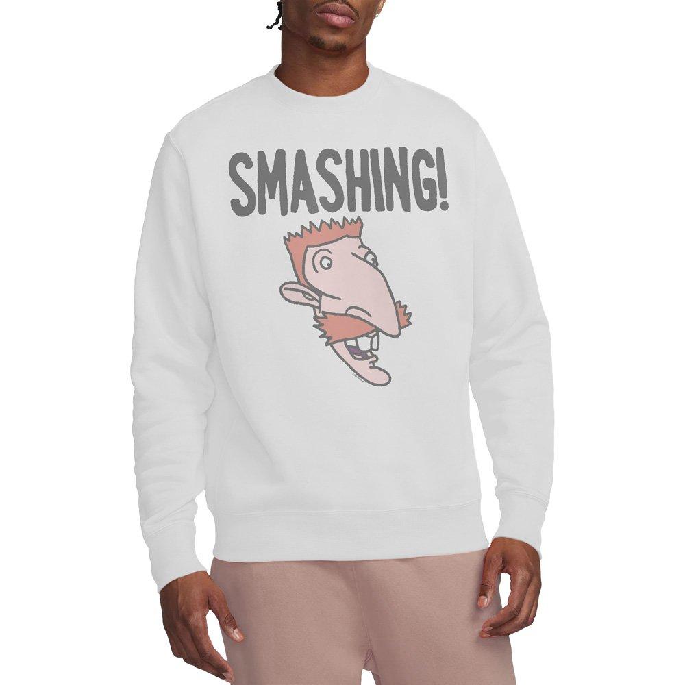 White - Other - Nickelodeon 90S Smallashing! Crew Sweatshirt Whit - 1