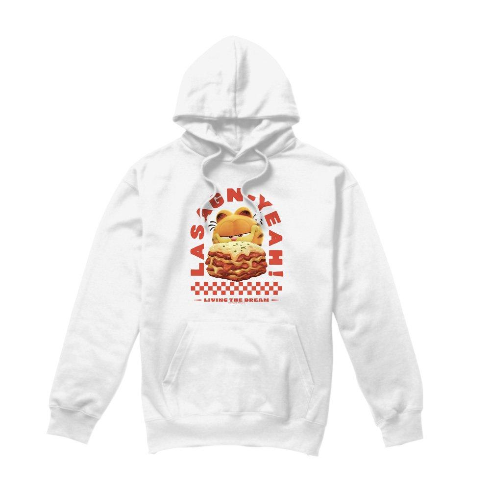 White - Other - Garfield Movie Lasagnyeah Unisex Hoodie White - 4