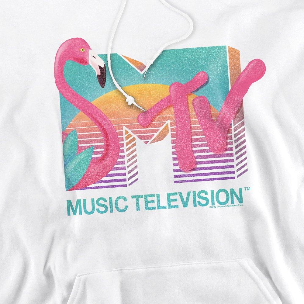 White - Other - MTV Flamingo Logo Hoodie White - 2