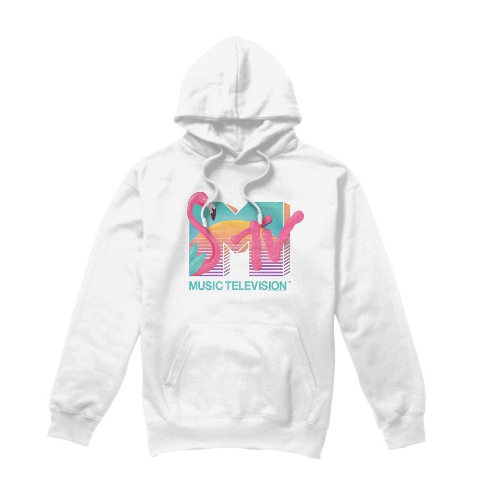 White - Other - MTV Flamingo Logo Hoodie White - 4