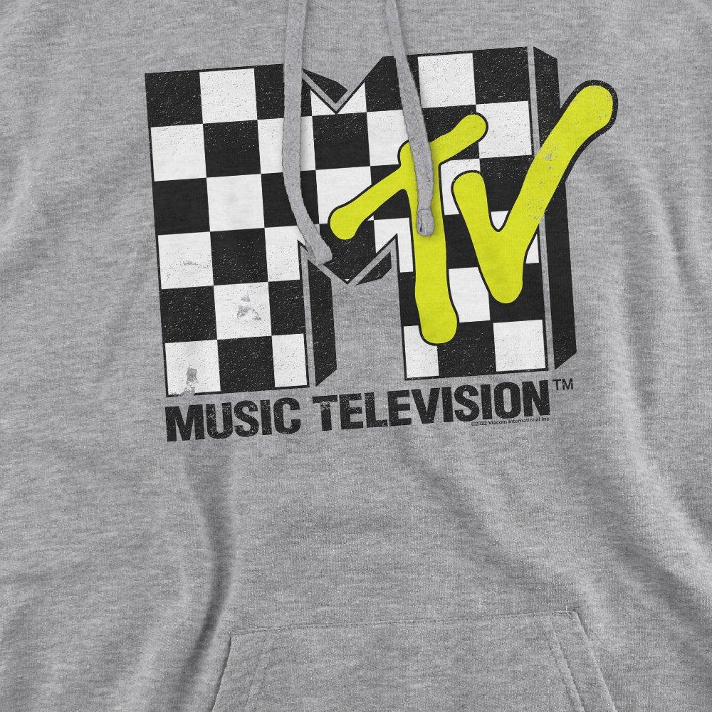 Light Grey - Other - MTV Checker Board Logo Hoodie Athletic Heather - 2