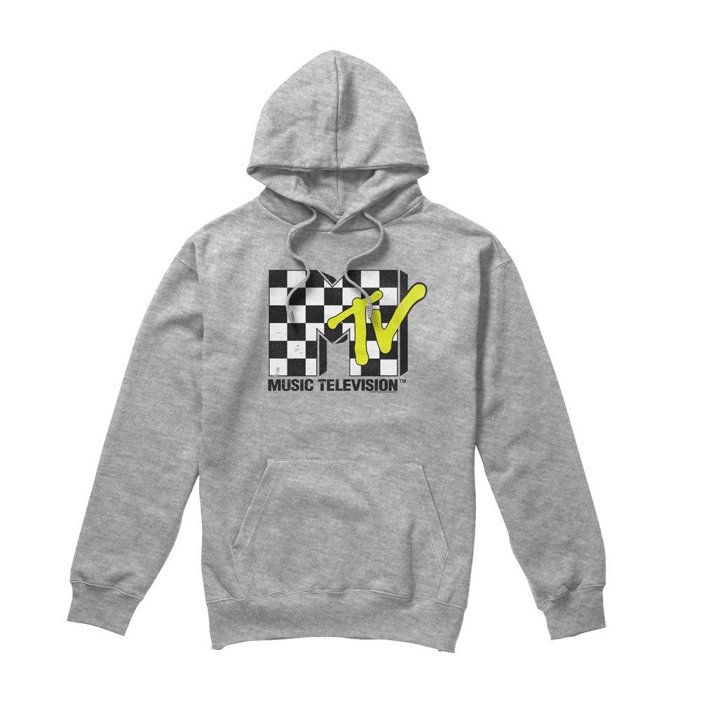 Light Grey - Other - MTV Checker Board Logo Hoodie Athletic Heather - 4