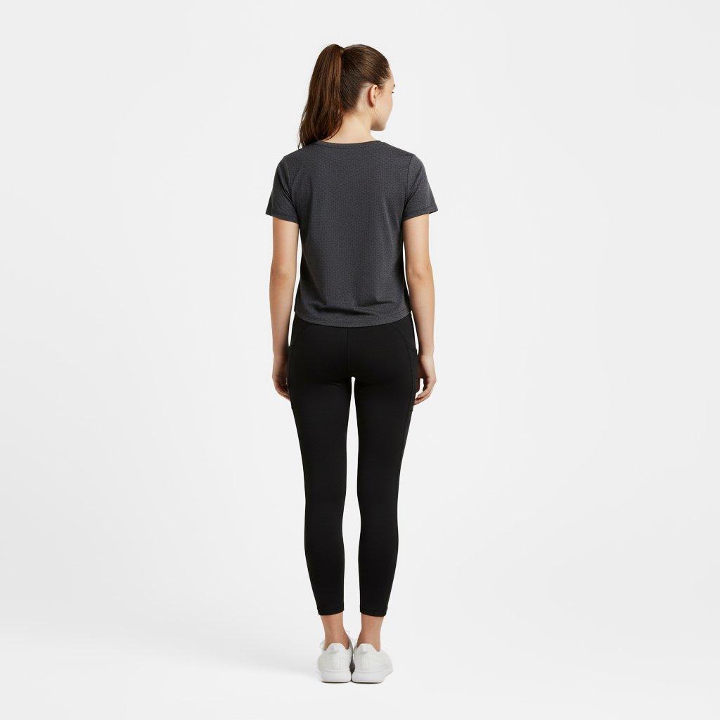 Zwart - USA Pro - Boyfriend T-Shirt Junior Girls - 4