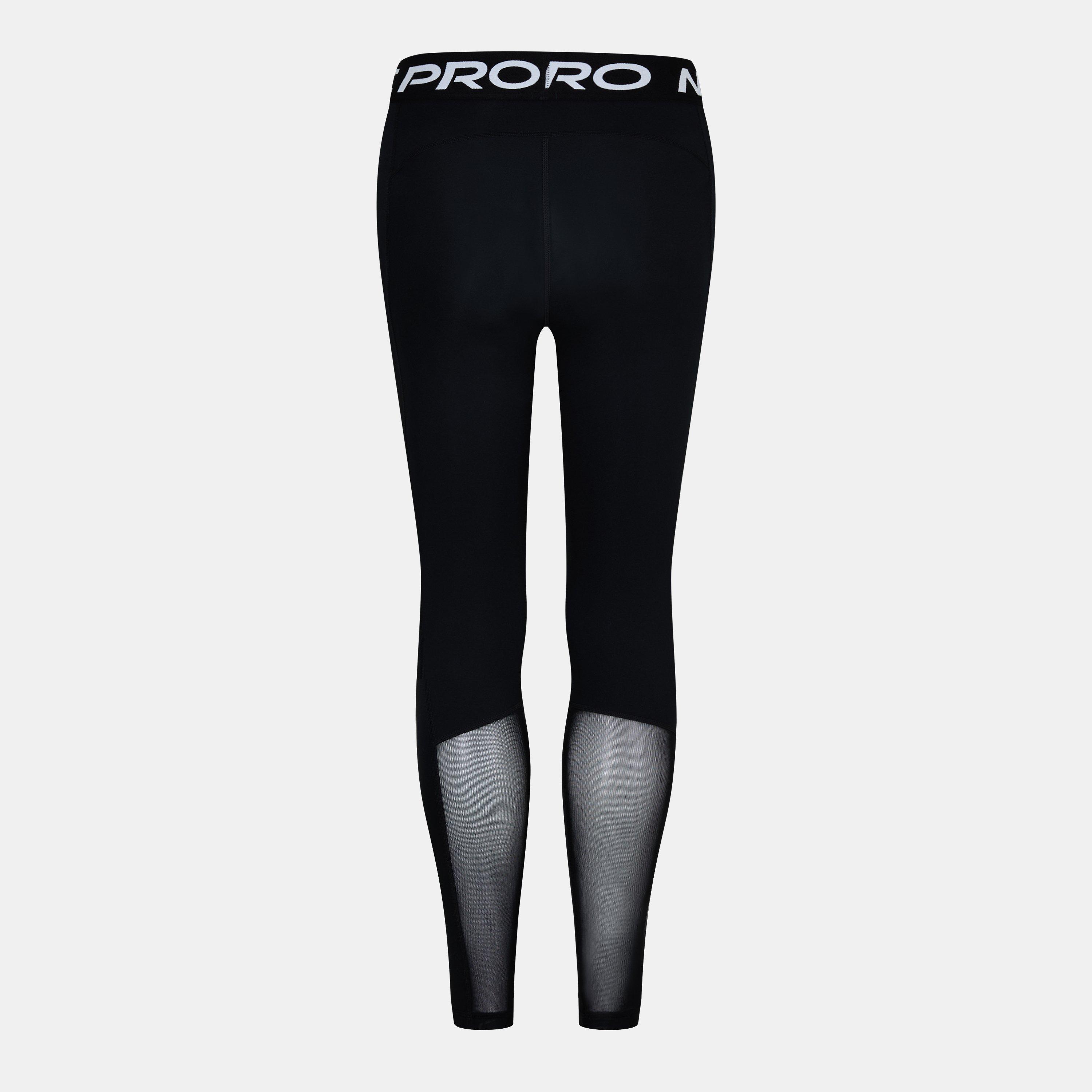 Nero - Nike - Pro Women's Mid-Rise Mesh-Panelled Leggings - 2