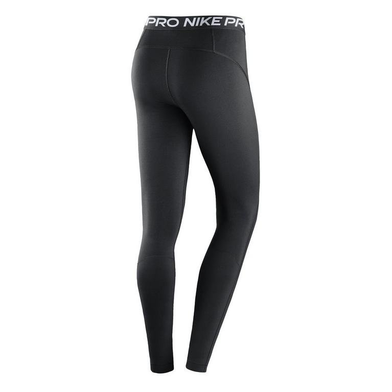 Noir - Nike - Pro Women's Mid-Rise Mesh-Panelled Leggings - 2