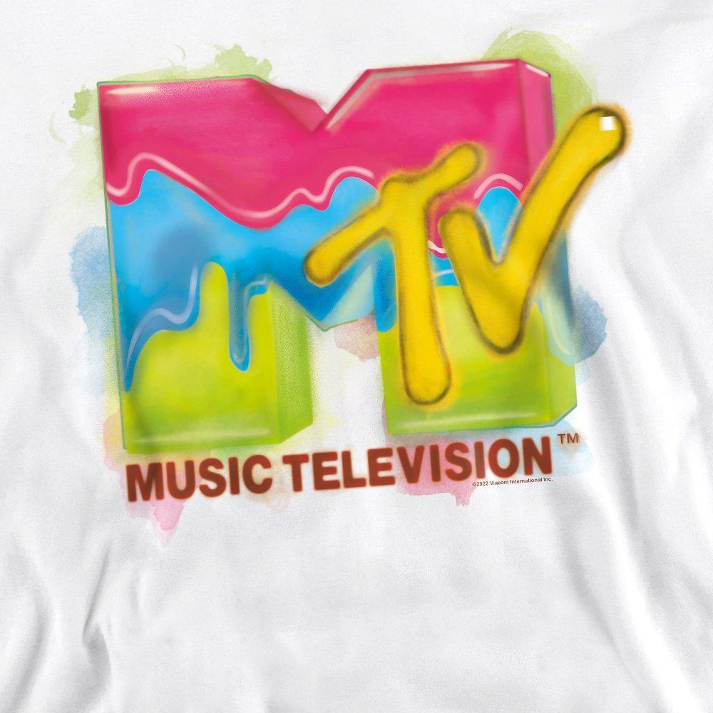 White - Other - MTV Paint Logo Crew Sweatshirt White - 2