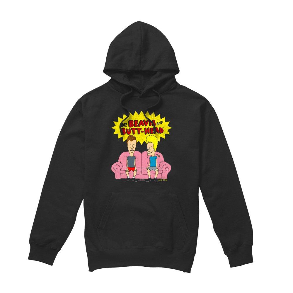 Black - Other - Beavis And Butthead Couch Logo Og Hoodie Black - 4
