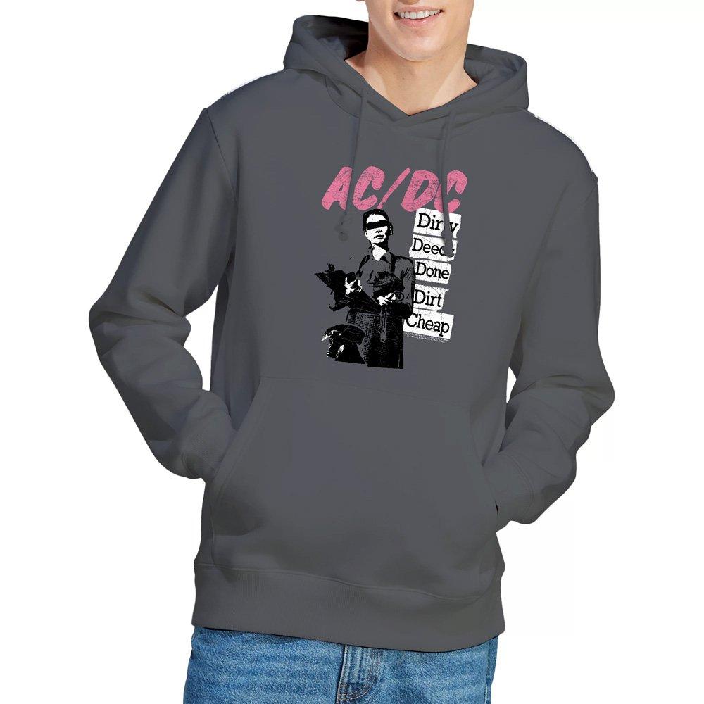 Charcoal - ACDC - AC DC Dirty Deeds Hoddie Charcoal - 1