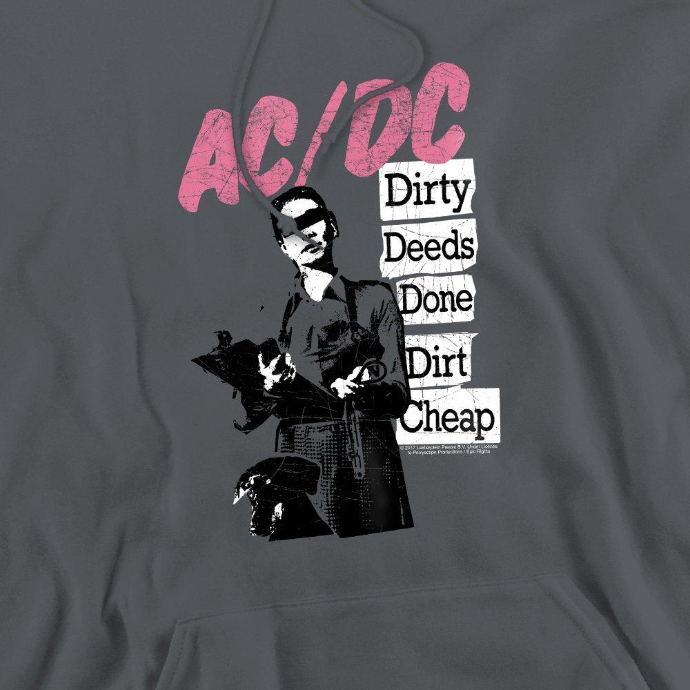 Charcoal - ACDC - AC DC Dirty Deeds Hoddie Charcoal - 2